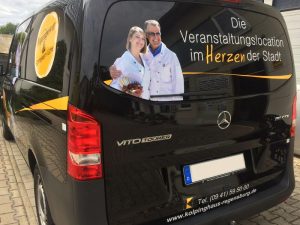 KFZ Beklebung, Restaurant, Kolping Haus