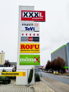 Referenz Außenwerbung - Rofu Kinderland, Amberg, Cham, Freising, Landshut, Markt Redwitz